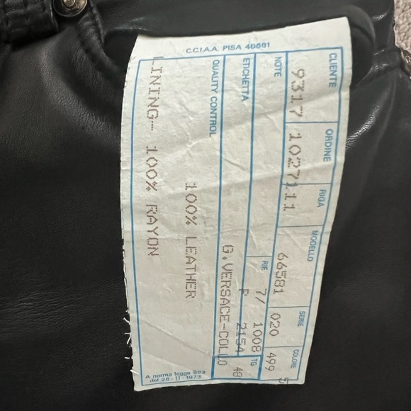 GIANNI VERSACE Leather pant. - Picture 13 of 17